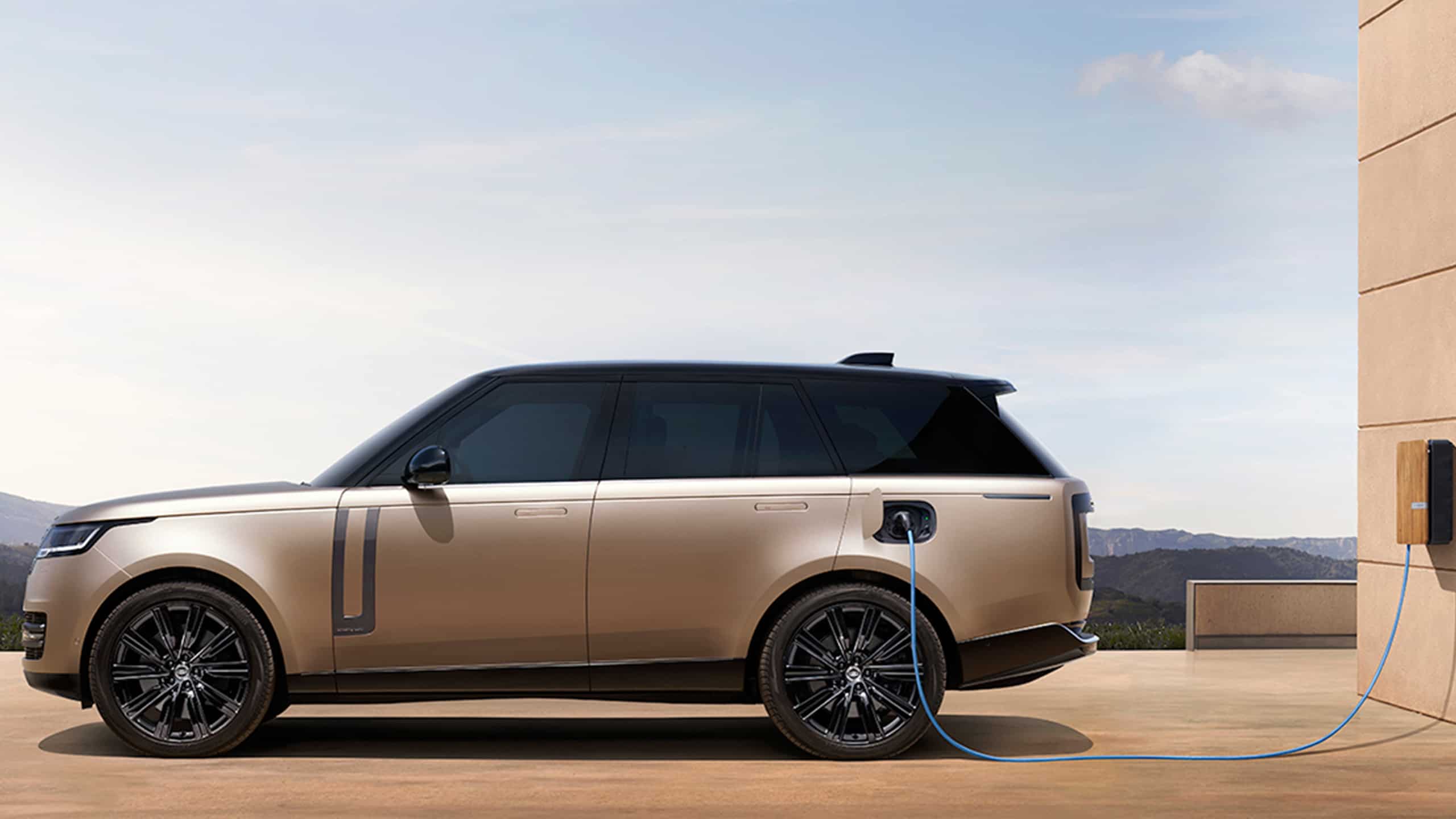 Range Rover parked in electric station